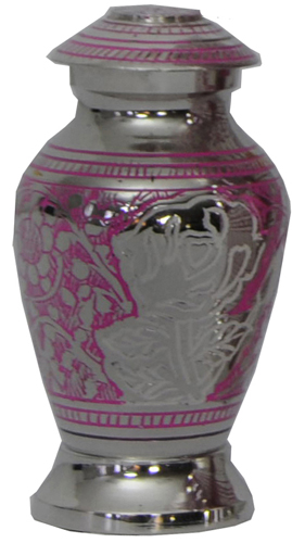 024-H – Mini Brass Urn Single Keepsake 2 3/4″ Tall x 2″ Wide