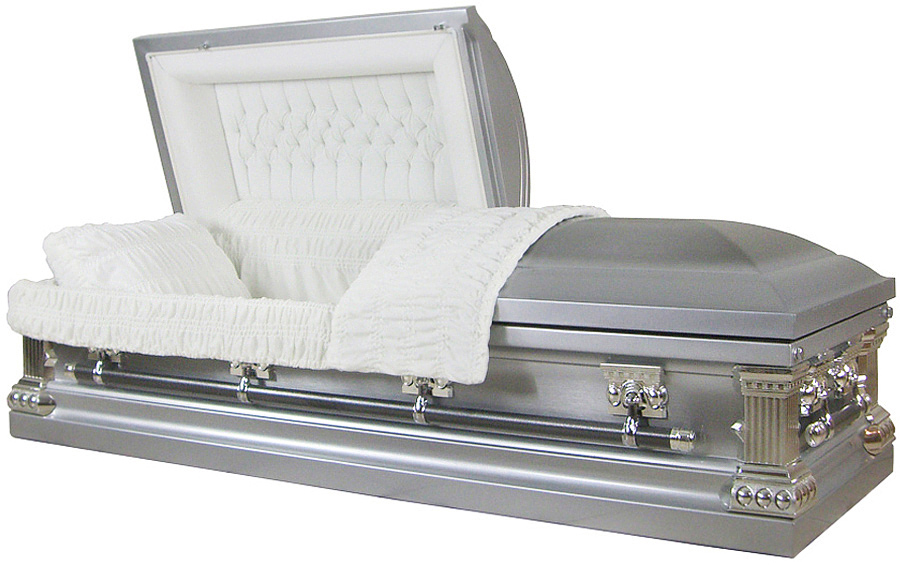 8923ss – Stainless Steel Casket Natural Brush Silver Finish
