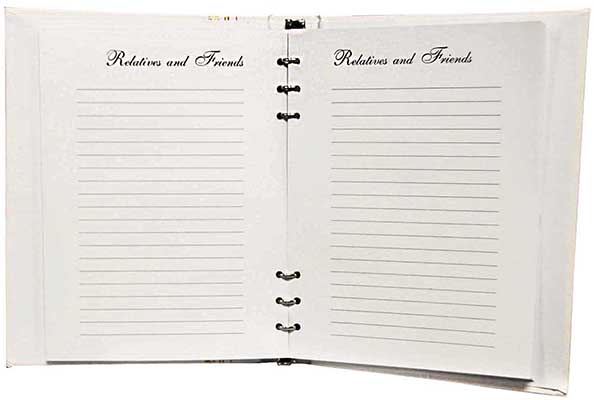 00 – Register Book example photo Opened to the first page