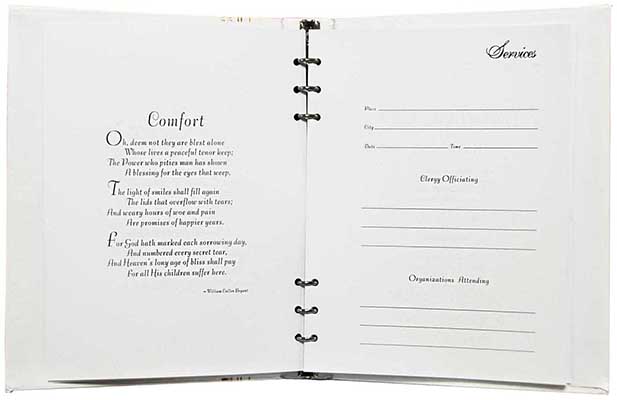00 – Register Book example photo Opened to the second page