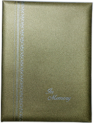 Reg-08-Gold In Memory Register Book with lines