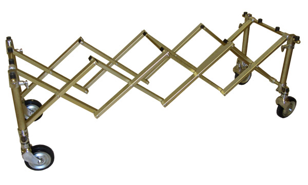 CT102 – Bronze – Heavy Duty Church Truck, 22″high Annodized Alum, 1000# Cap, 6″ locking wheels
